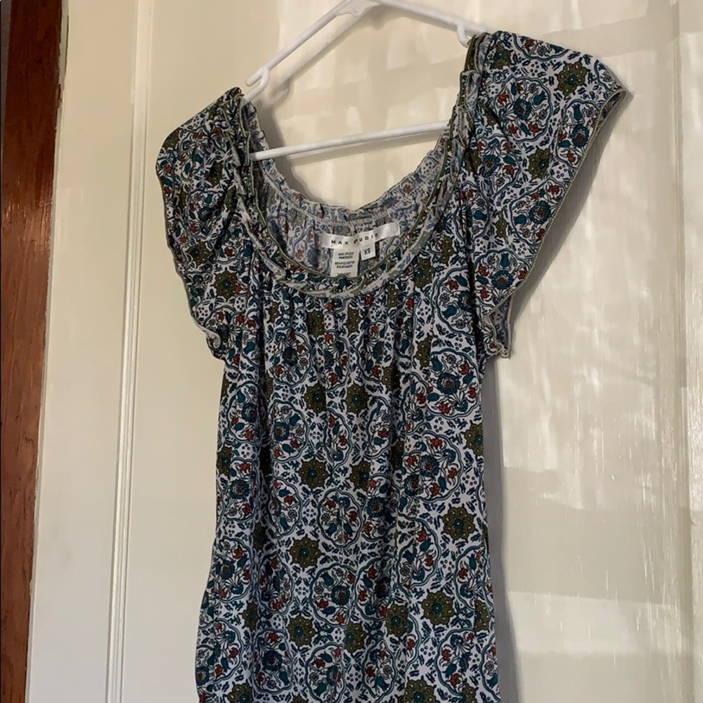 Max Studio Short Sleeve Blouse